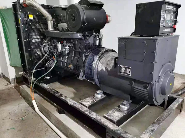 Inspeção do conjunto de geradores diesel de 800kW após desligamento